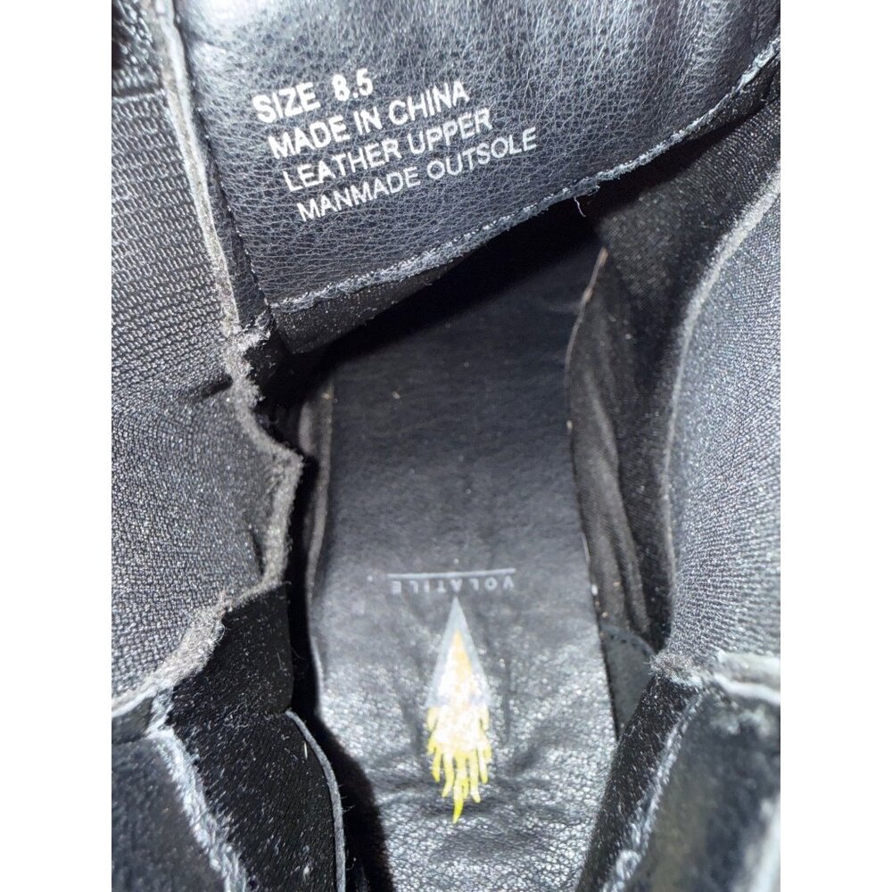 VOLATILE Burlingham Black Suede Stacked Heel Boots Size‎ 8.5 - Picture 8 of 14